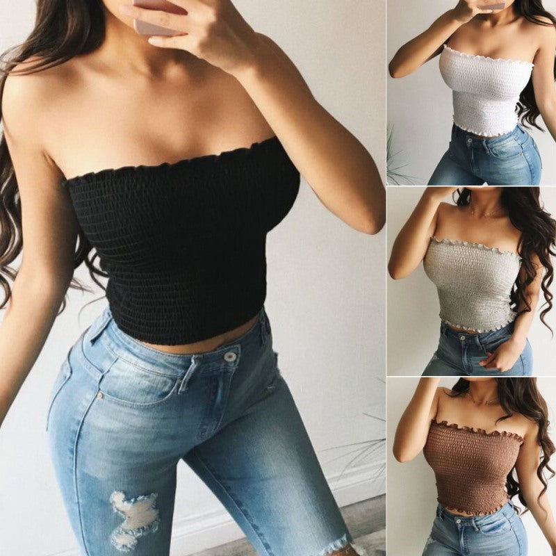 Sleeveless Crop Tops Secondary image