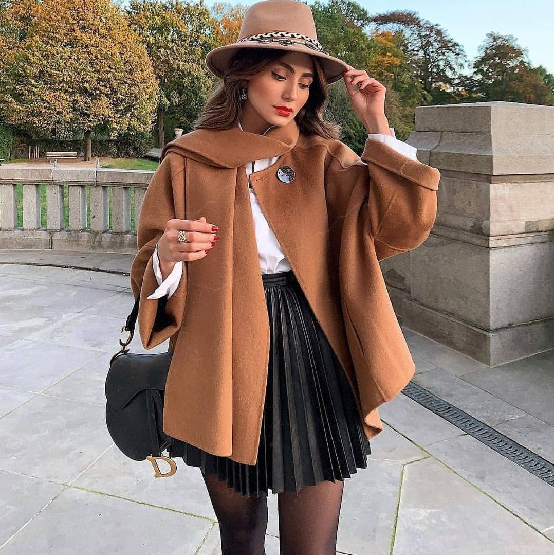 Draped Pleated Knitted Mini Skirt Secondary image